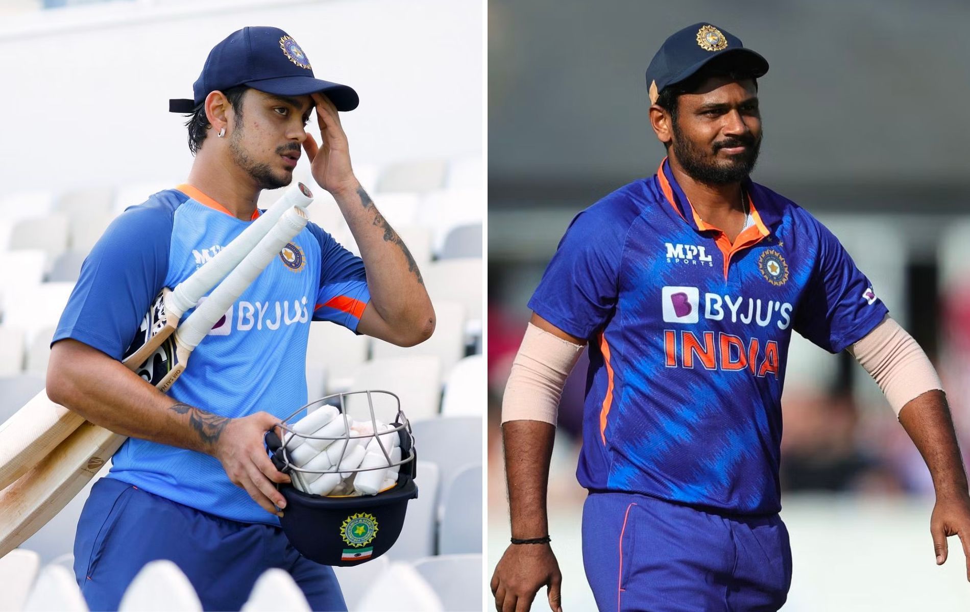 Ishan Kishan (L) and Sanju Samson. (Pics: Getty)