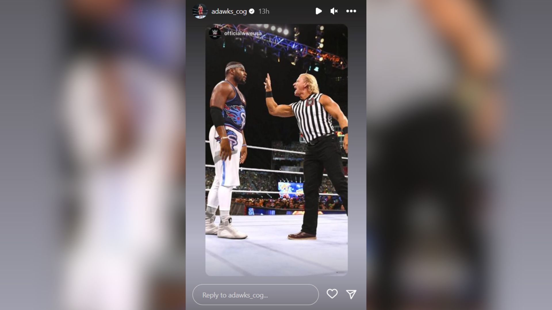 Angelo Dawkins&#039; story on Instagram