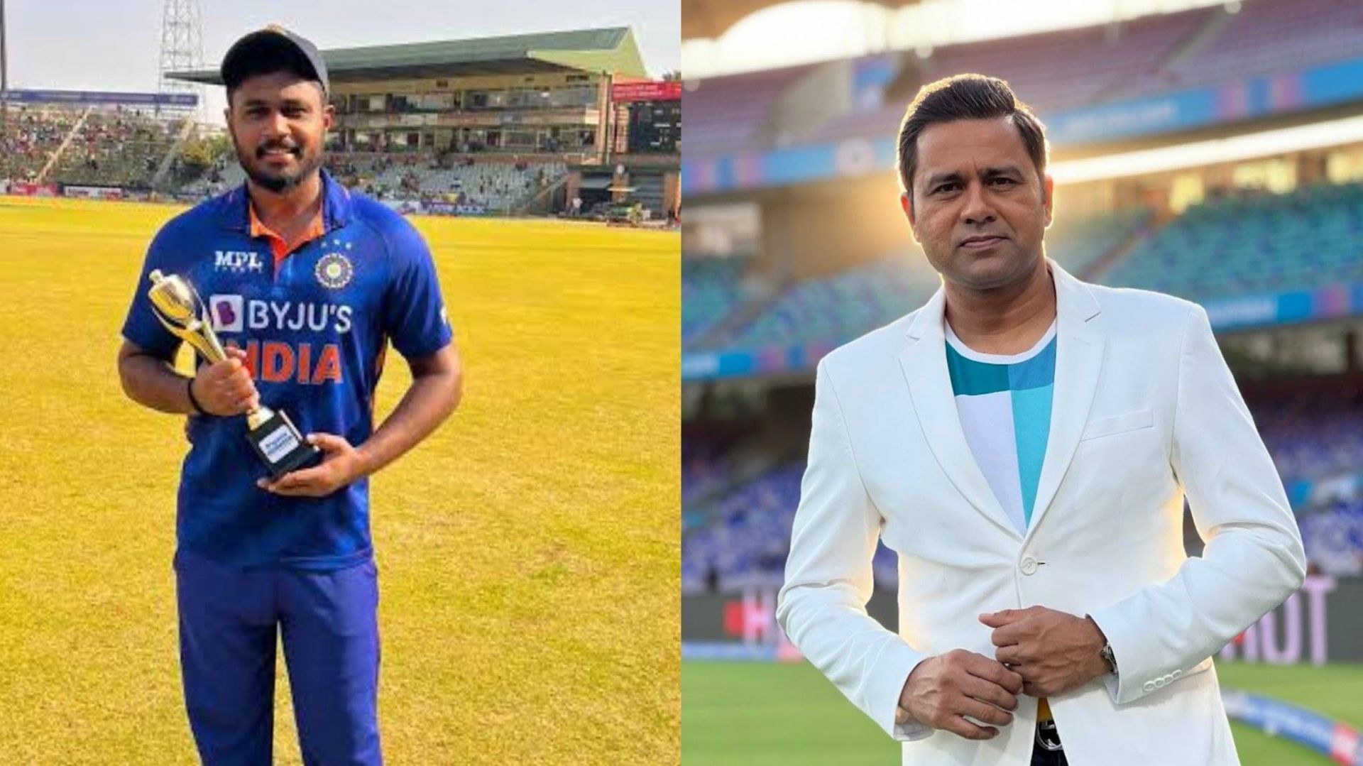 Sanju Samson and Aakash Chopra