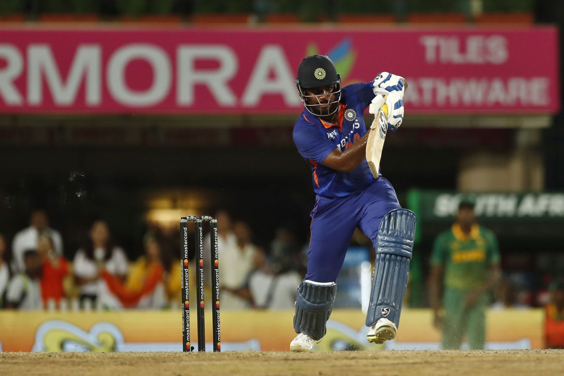 Sanju Samson scored nine runs off 19 deliveries.