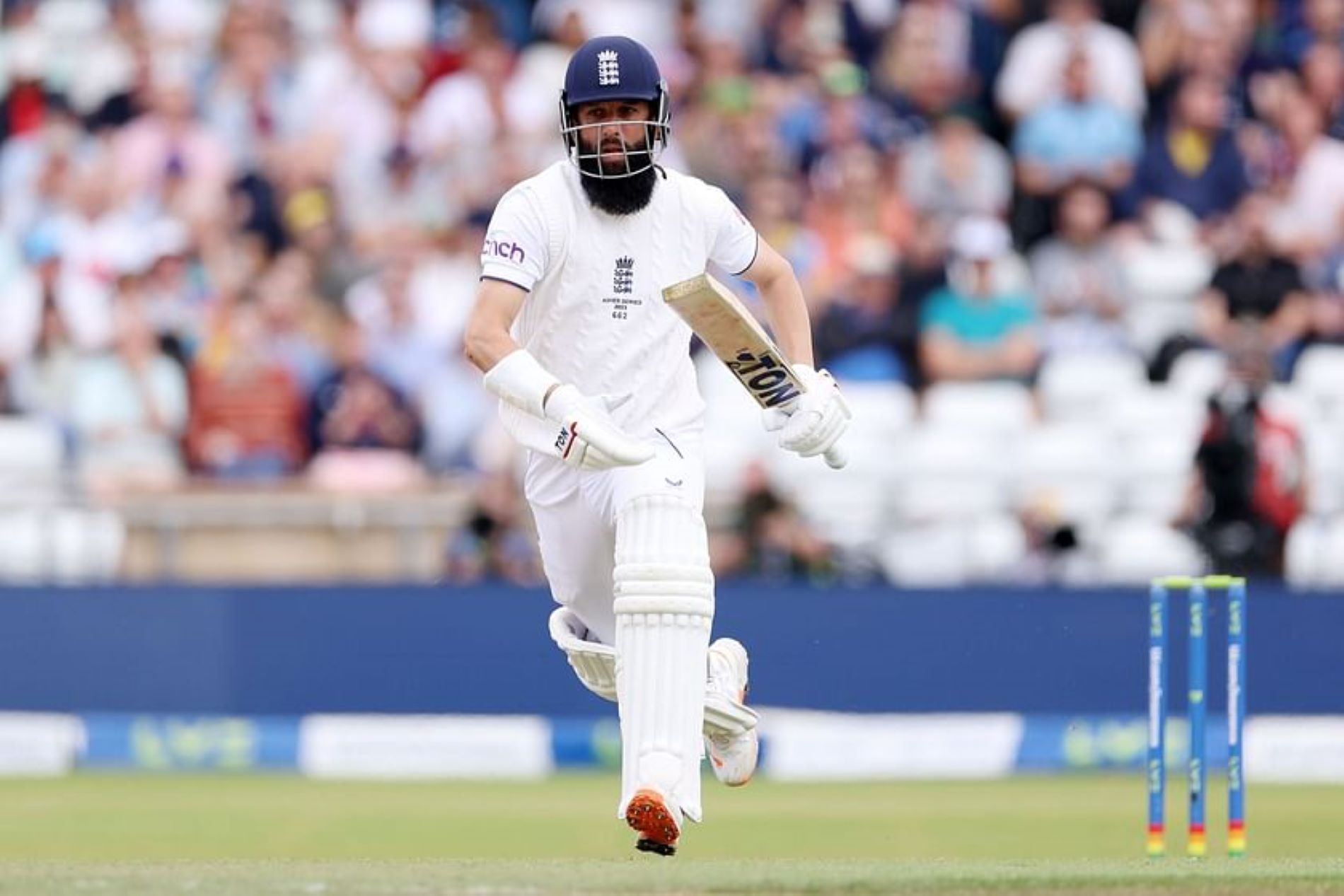 Moeen Ali batted at No.3 for England in the second innings of the third Test