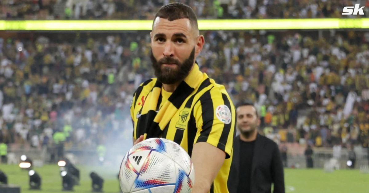 Former Real Madrid legend Karim Benzema with Al Ittihad