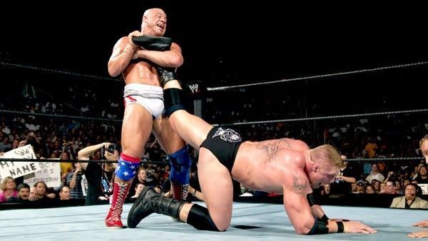 Kurt Angle vs Brock Lesnar