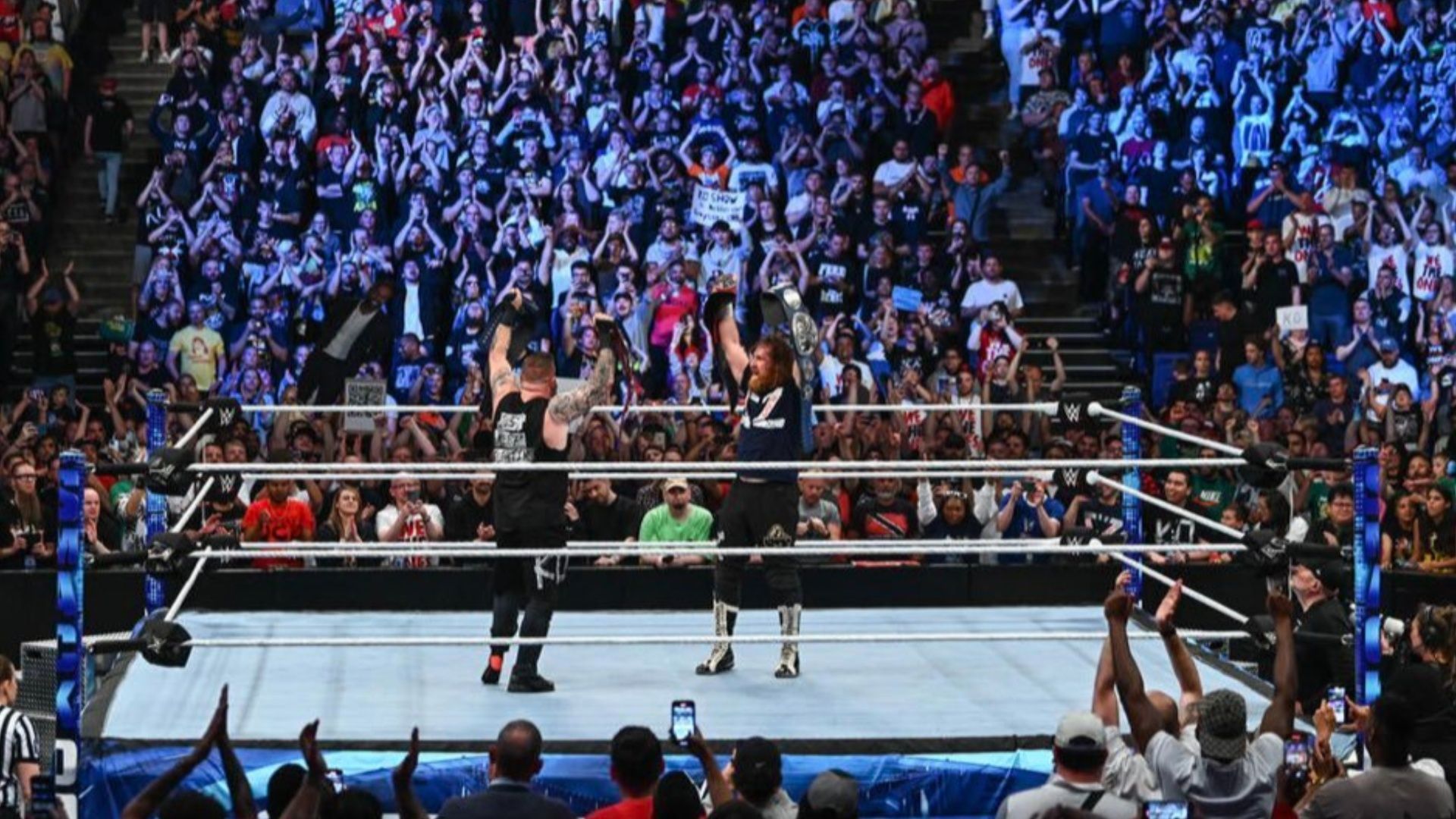 Kevin Owens and Sami Zayn on WWE Friday Night SmackDown.