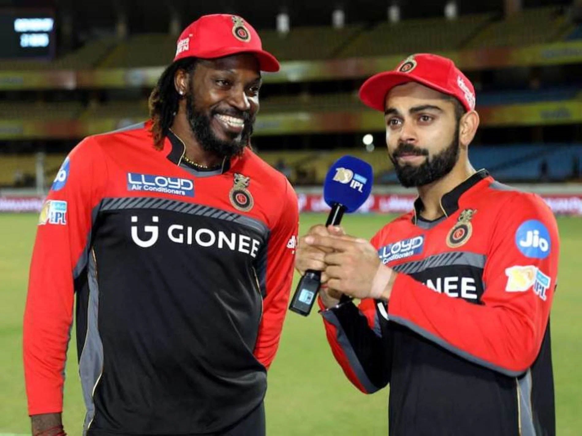 Chris Gayle and Virat Kohli played together for RCB in the IPL.