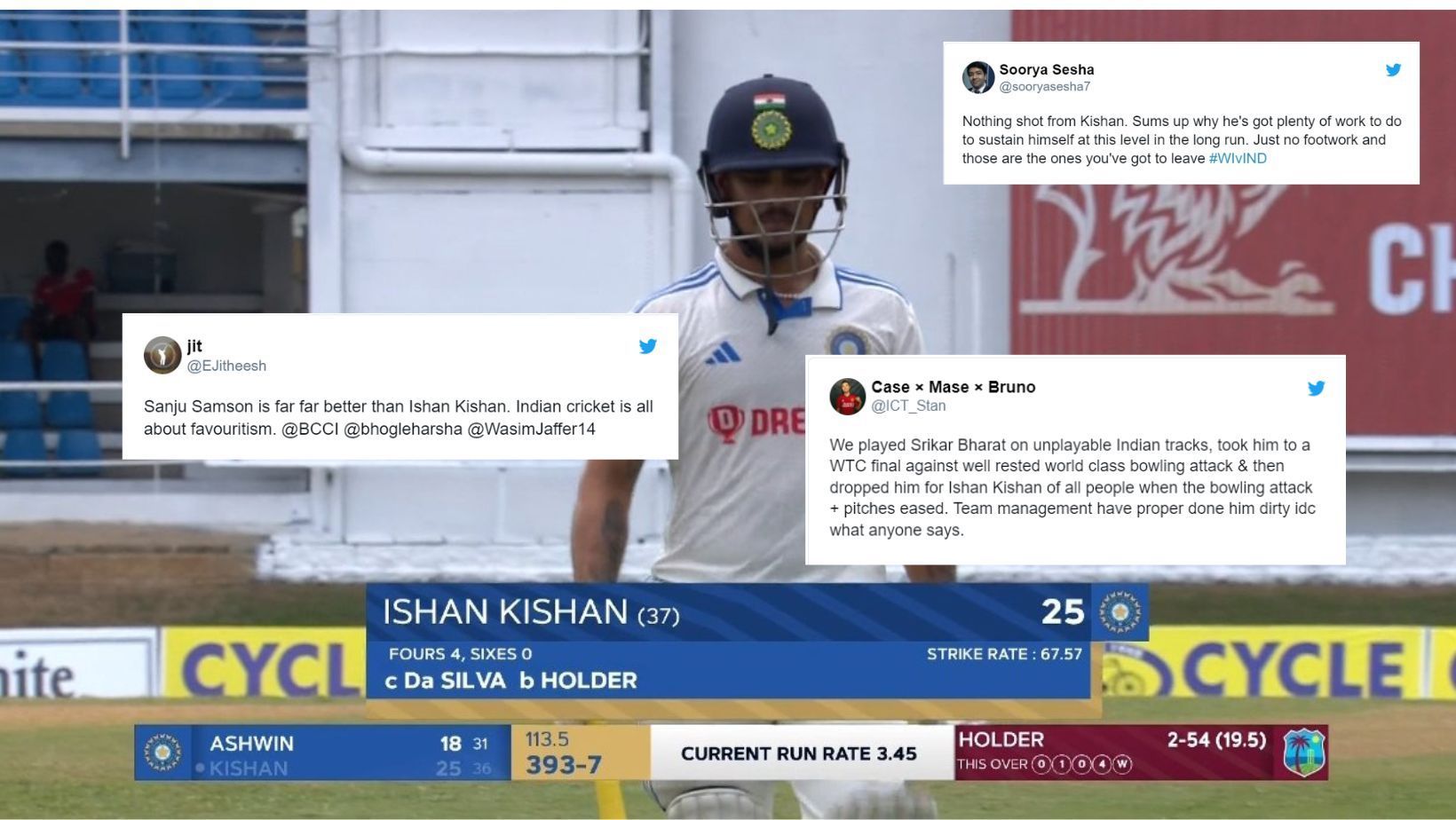 Twitter reactions to Ishan Kishan