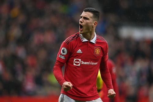 Dalot (above) will become a father.