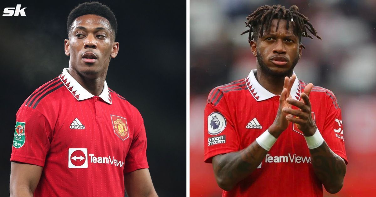Anthony Martial (left) and Fred (right)