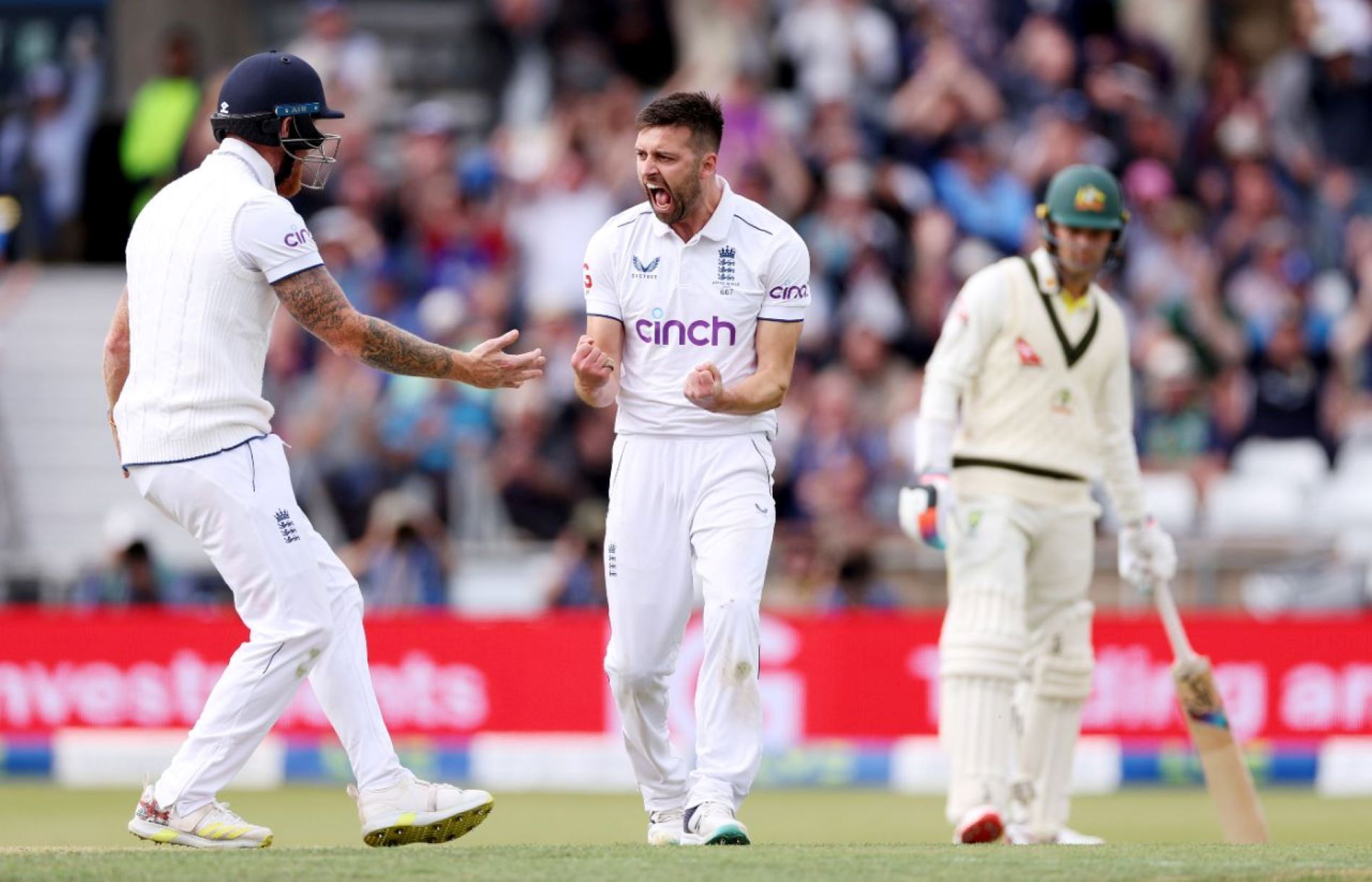 Mark Wood burst through the Aussie batting in the third Test at Headingley