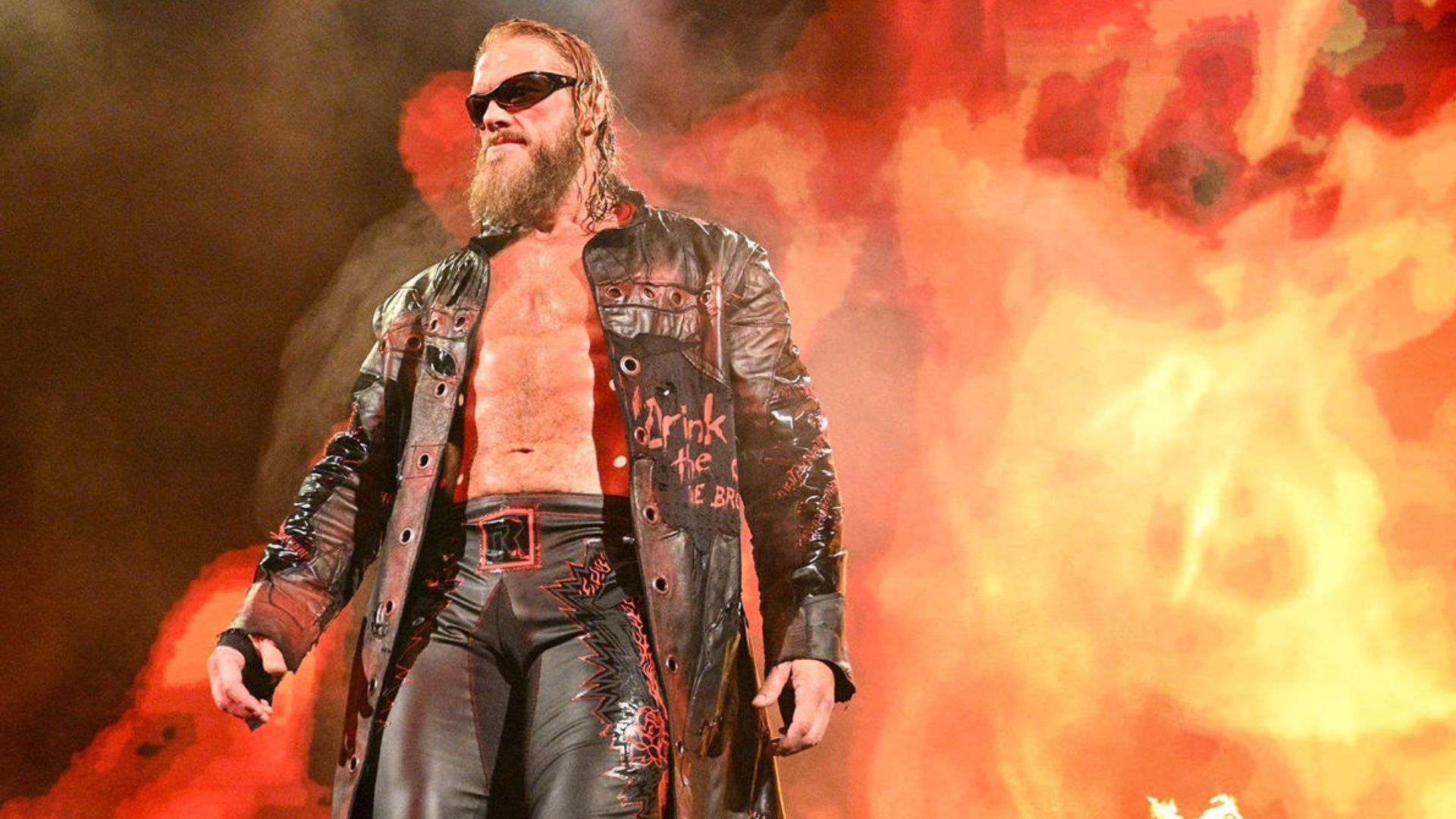 Edge during his entrance. Image Credits: wwe.com 