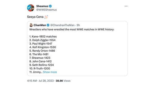 Sheamus' message to Cena.