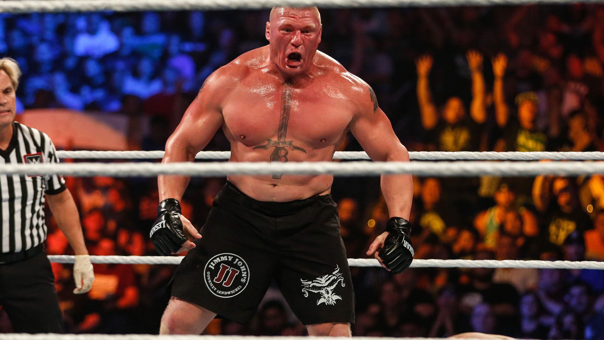 Brock Lesnar has been absent from WWE TV for a month.