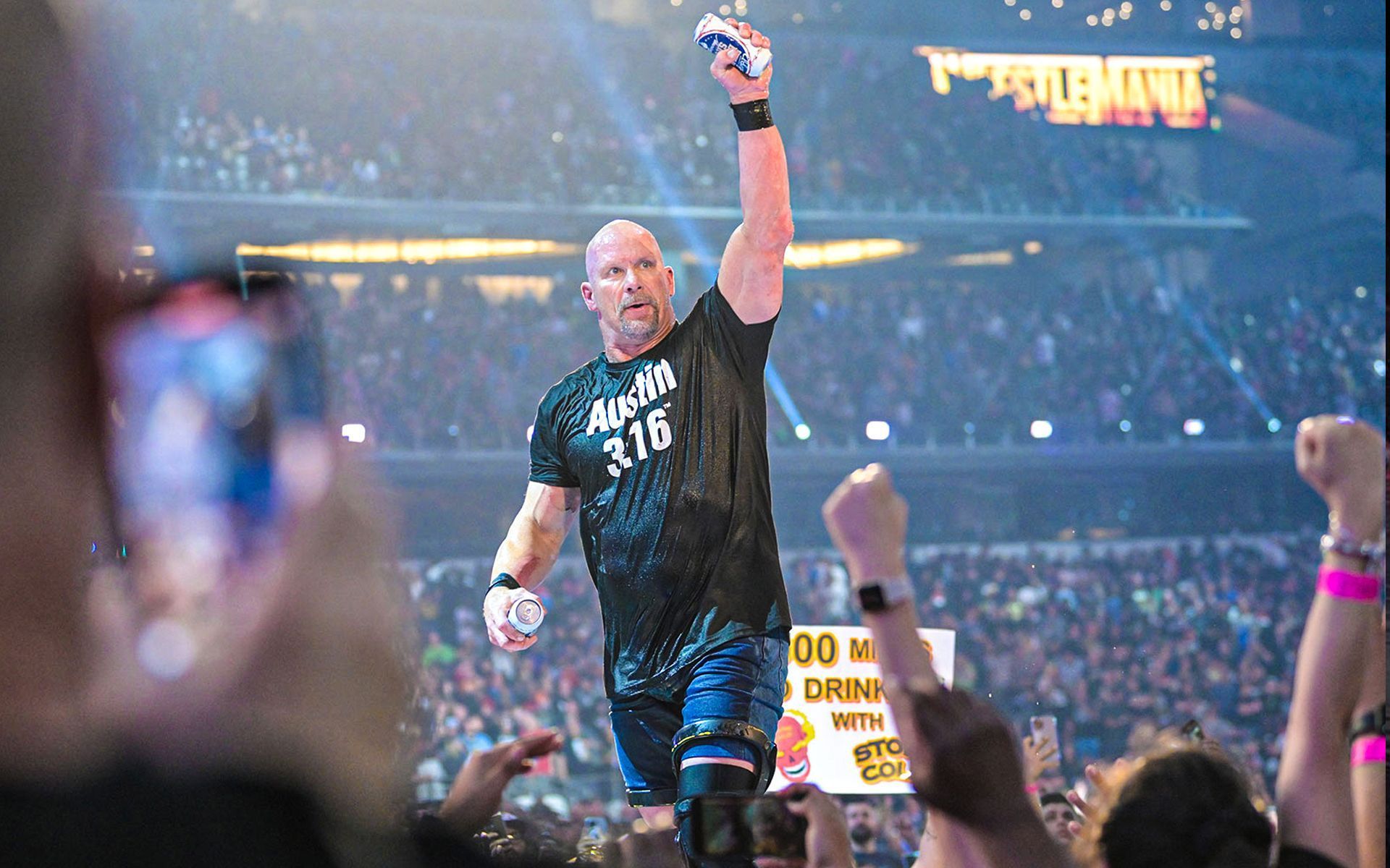 Stone Cold last time wrestled at Wrestlemania 38.