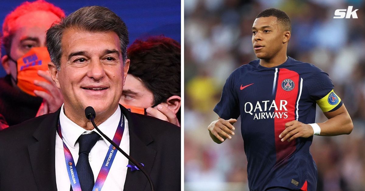 Barcelona president Joan Laporta is not worried about Kylian Mbappe