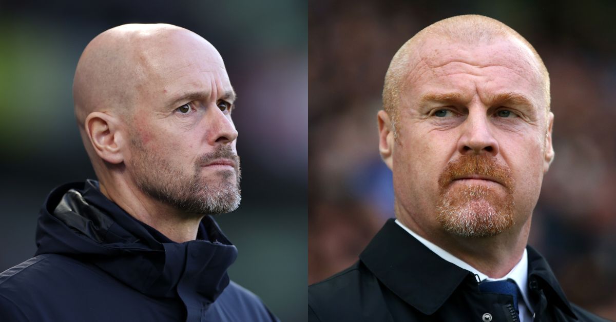 [L-to-R] Erik ten Hag and Sean Dyche.