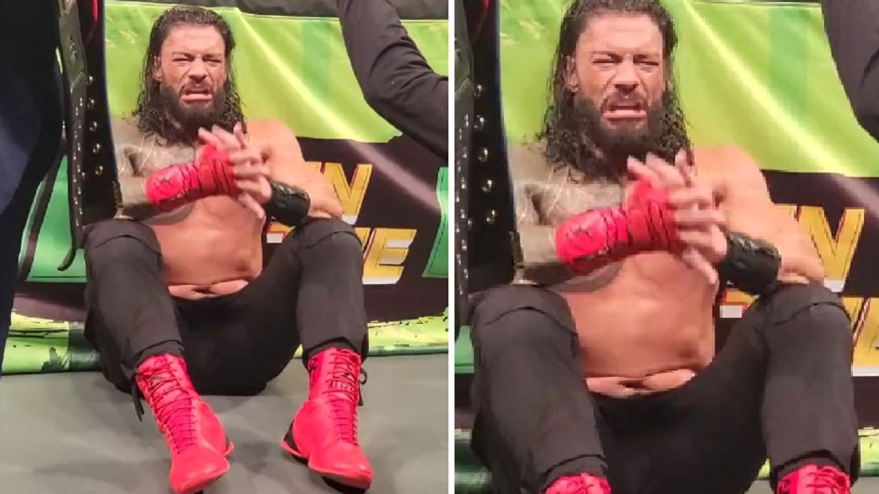 Reigns was almost in tears after the loss