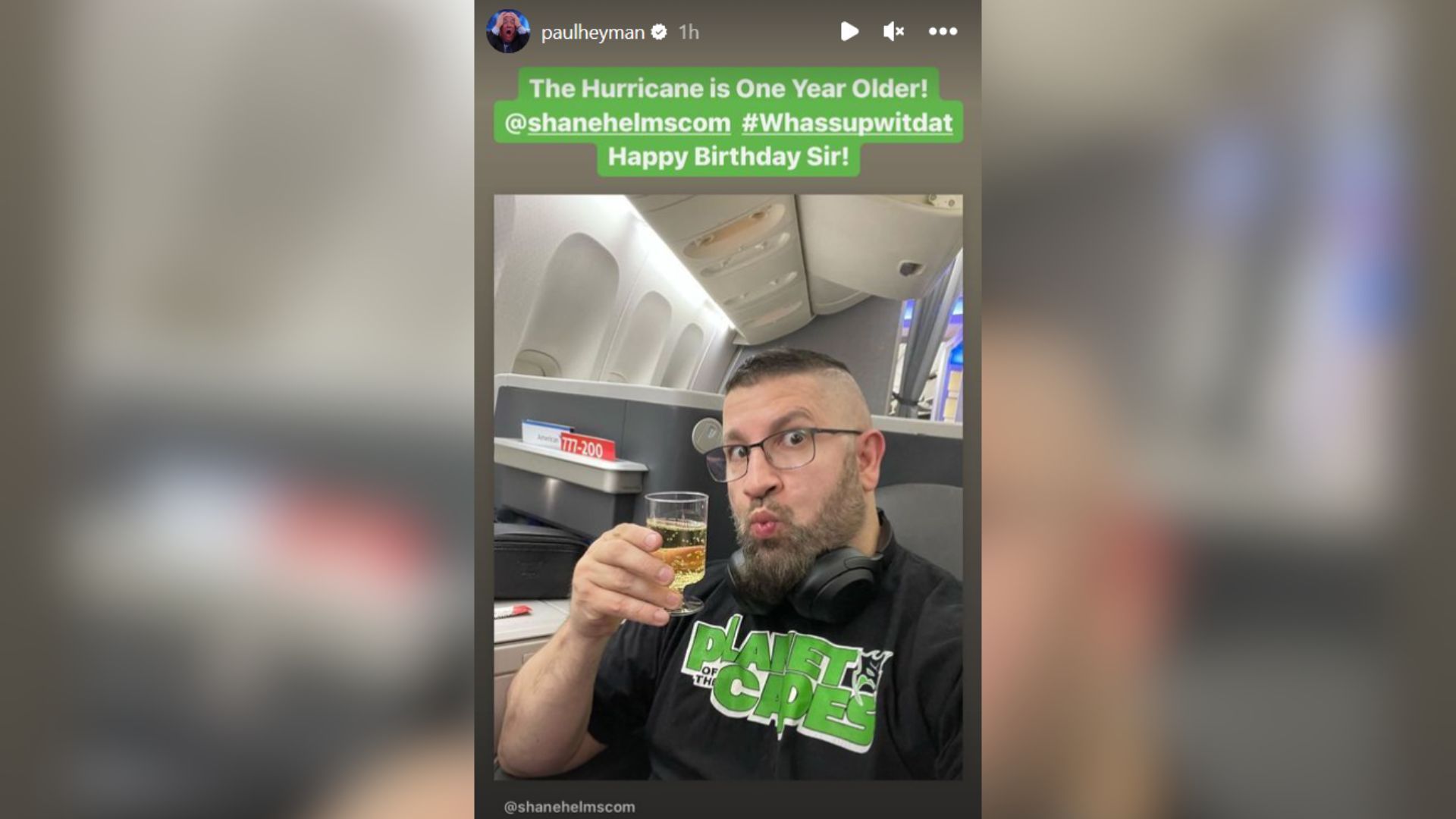 Paul Heyman wishes Hurricane a Happy Birthday!