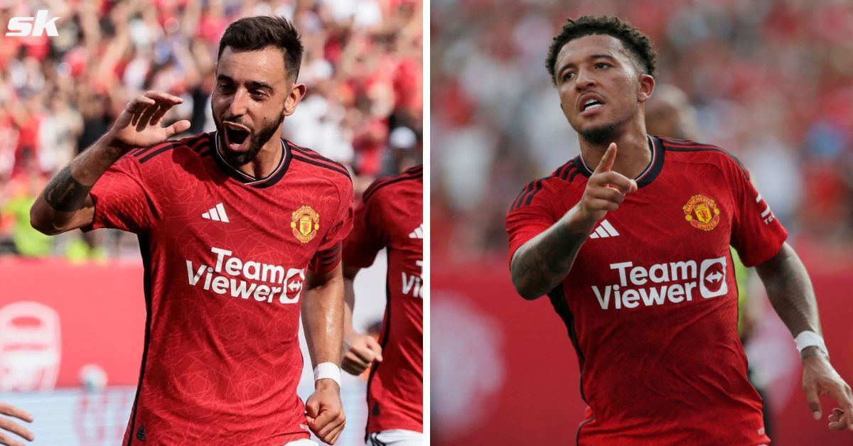 Bruno Fernandes (left) and Jadon Sancho (right)