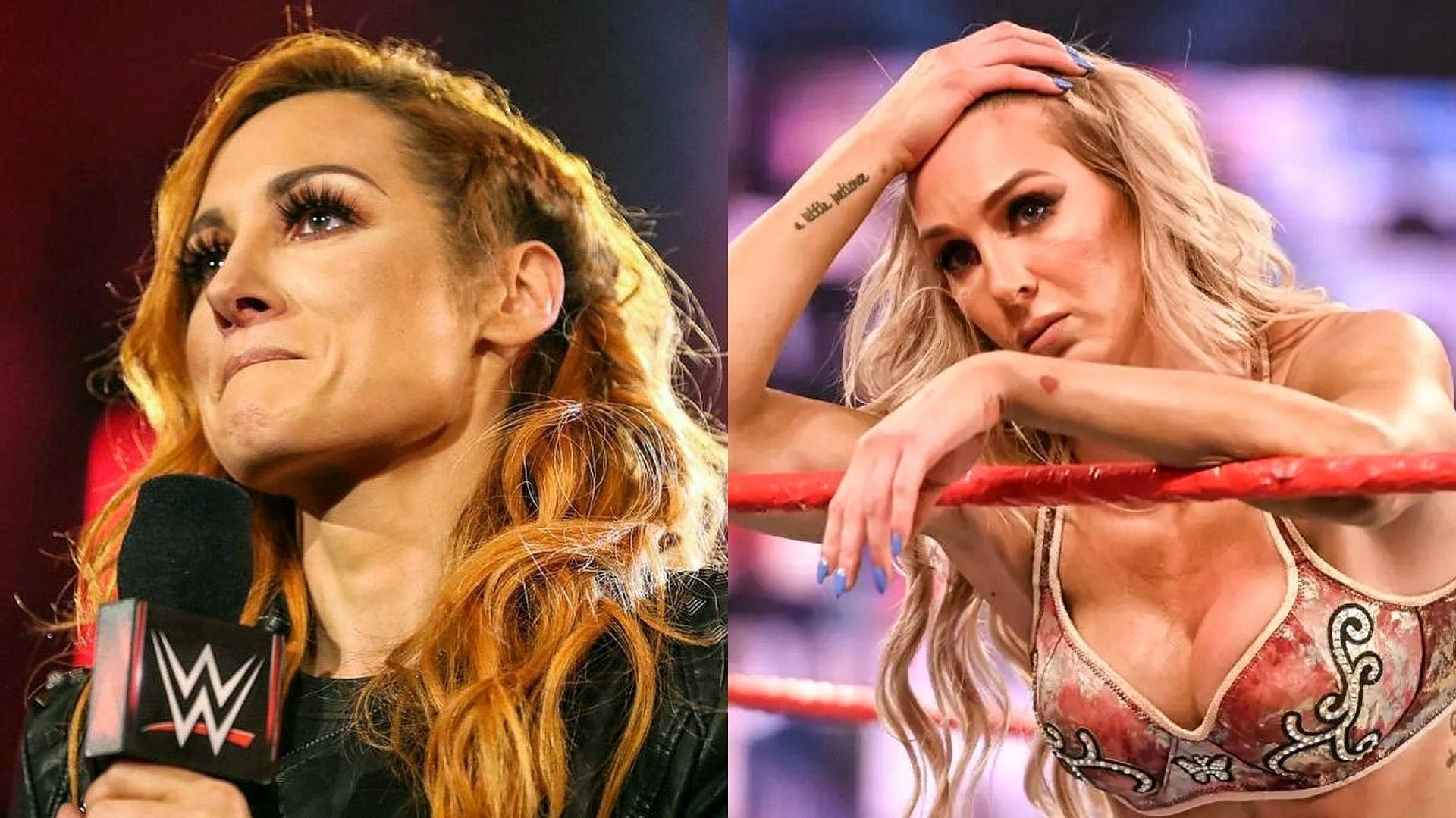 Becky Lynch and Charlotte Flair