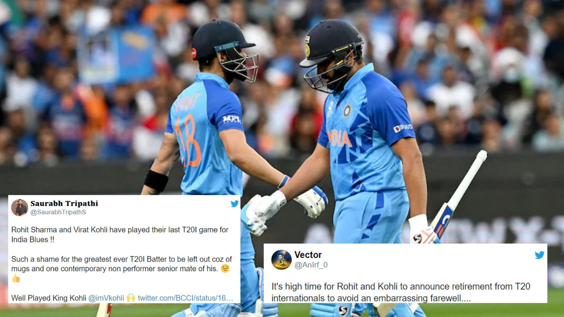 Virat Kohli and Rohit Sharma have once again not been named in the T20I squad (P.C.:Twitter)