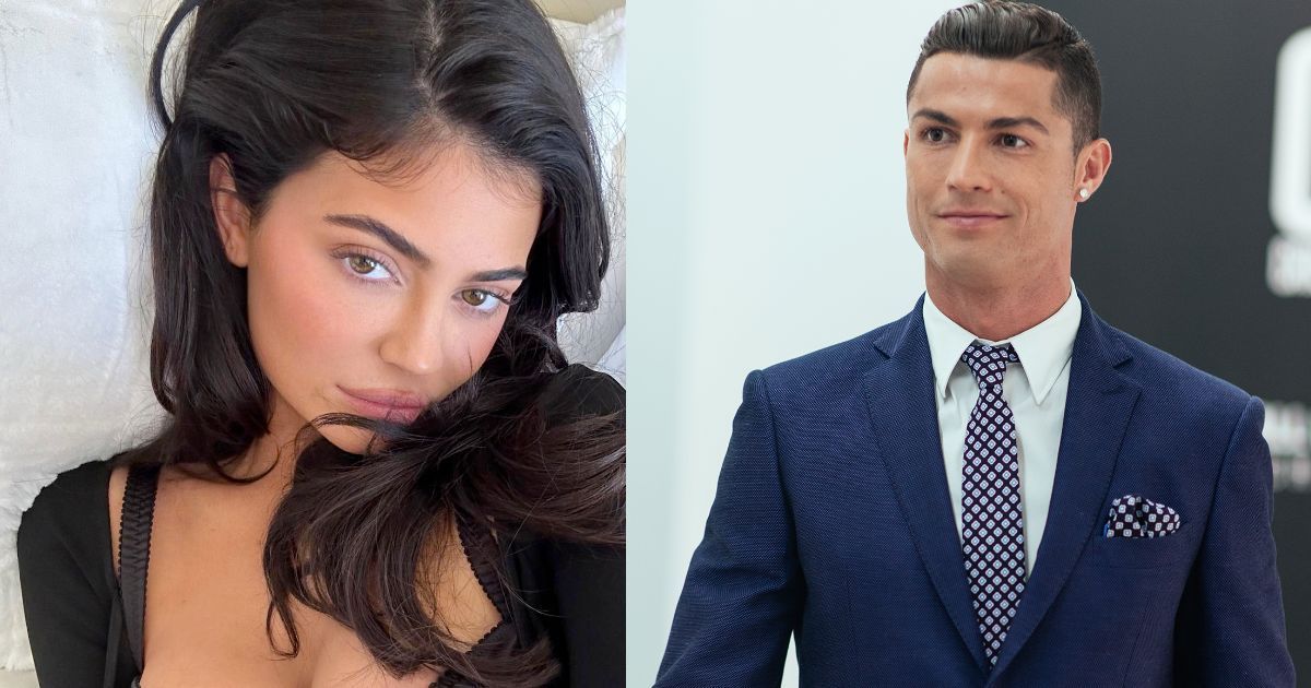Kylie Jenner (L) and Cristiano Ronaldo (R)