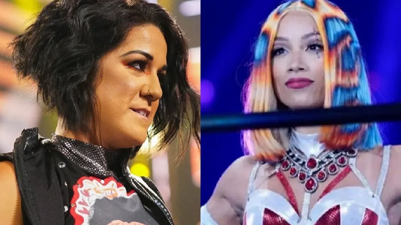 Bayley (left); Sasha Banks aka Mercedes Mon&eacute; (right)