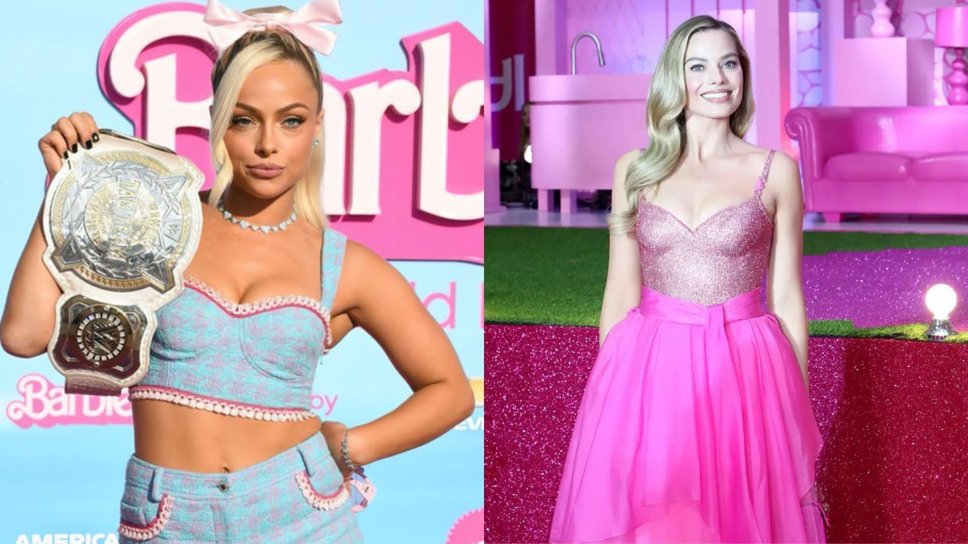 Liv Morgan and Margot Robbie caught up with one another at the Barbie premiere