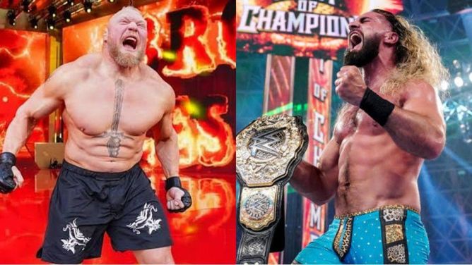 4 मिनट में Brock Lesnar को हराने वाले WWE रेसलर ने Seth Rollins पर निशाना साधा, WrestleMania 40 से पहले बनाया भद्दा मजाक