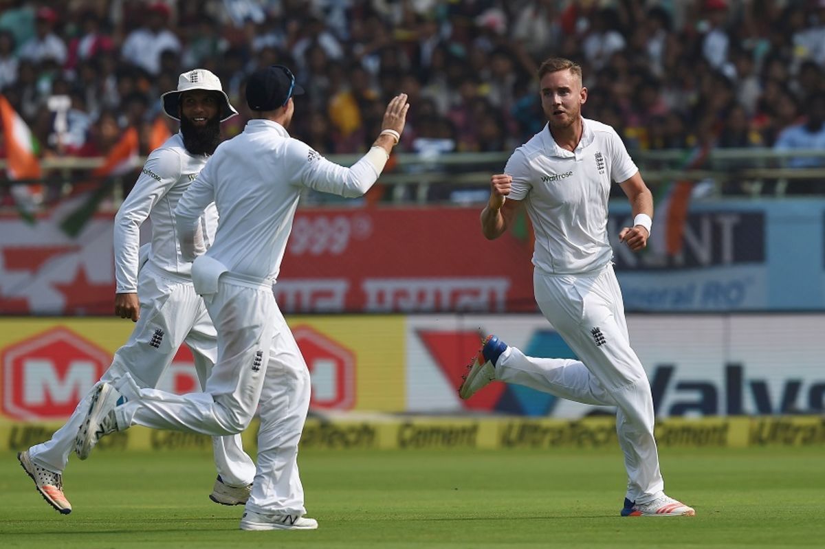 Stuart Broad took the Indian batters by surprise in the Vizag Test of 2016