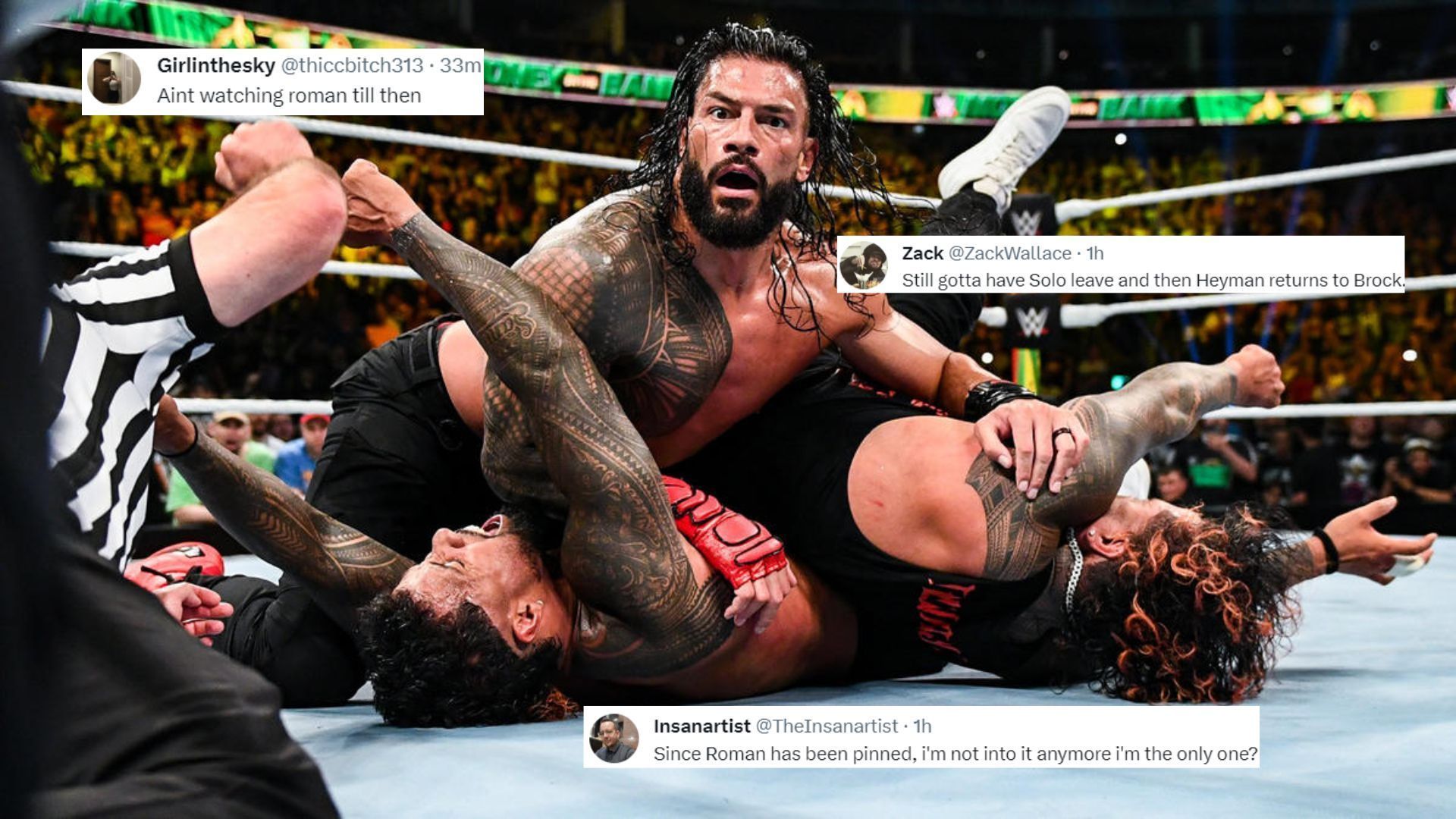 Roman Reigns lost clean at Money in the Bank!