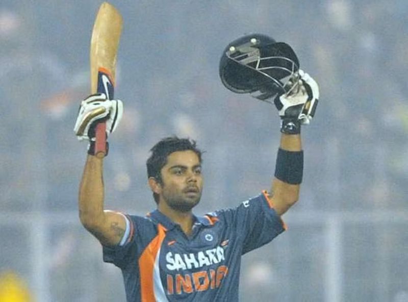 The Delhi boy notched up his maiden international ton in an ODI against Sri Lanka at Eden Gardens in Kolkata in December 2009. He scored 107 off 114 balls and added 224 runs for the third wicket with Gautam Gambhir (150* off 137) as India chased 316 with ease.