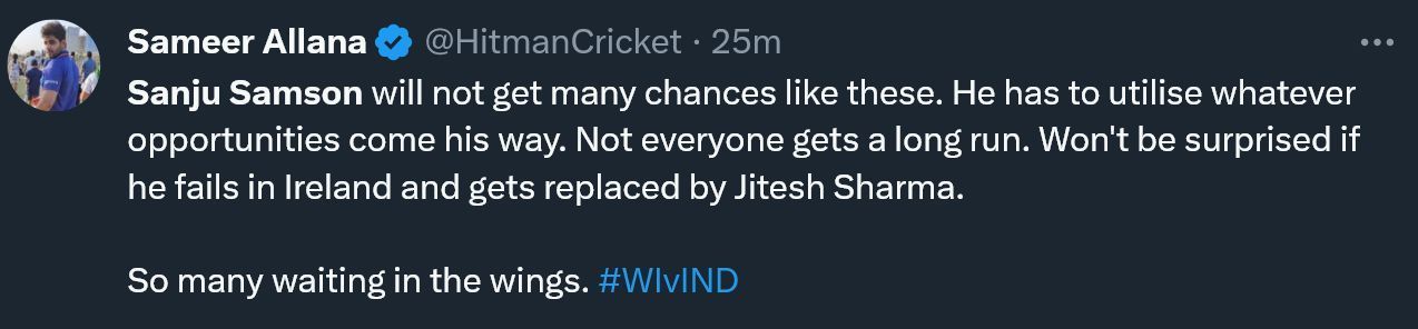 https://twitter.com/HitmanCricket/status/1690785372283047937