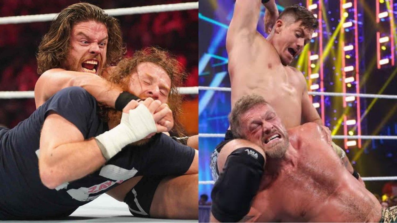 WWE सुपरस्टार्स जेडी मैकडॉनघ, सैमी ज़ेन, ग्रेसन वॉलर और ऐज