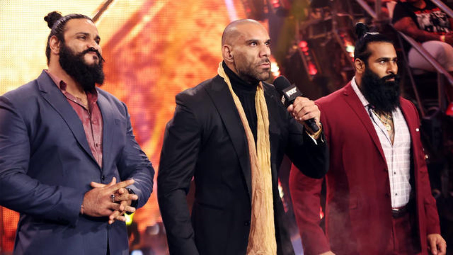 Sanga, Jinder Mahal, and Veer Mahaan of Indus Sher