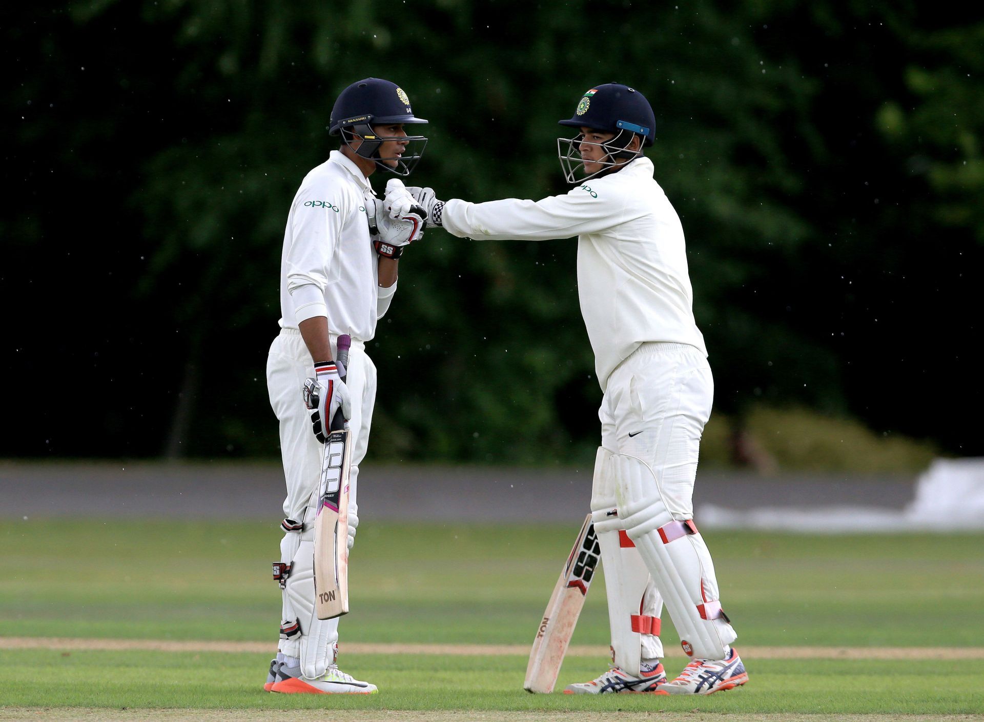 Riyan Parag (right) scored 95 in a losing cause in the Deodhar Trophy 2023 final. (Pic: Getty Images)
