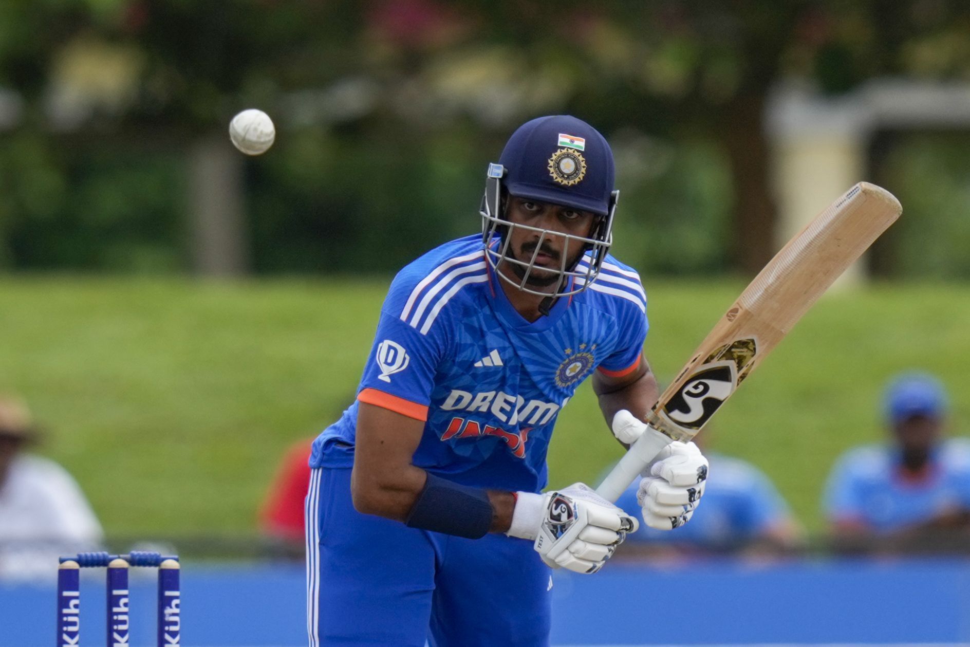 Axar Patel provides the left-handed option with the bat