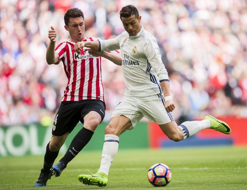 Aymeric Laporte and Cristiano Ronaldo (Image via Getty Images)