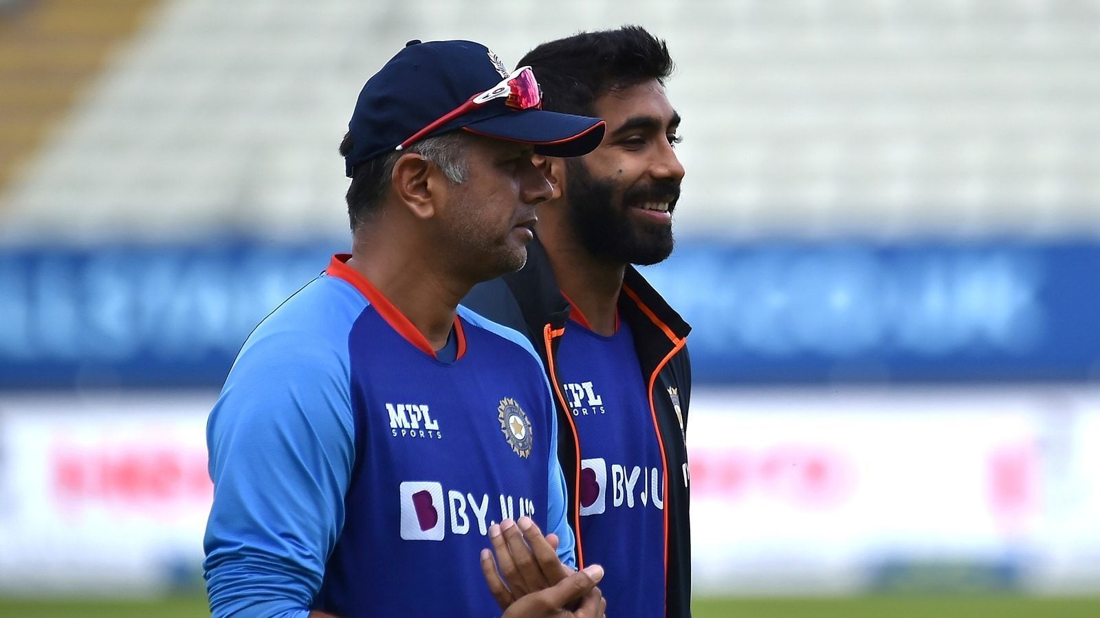 Rahul Dravid and Jasprit Bumrah 