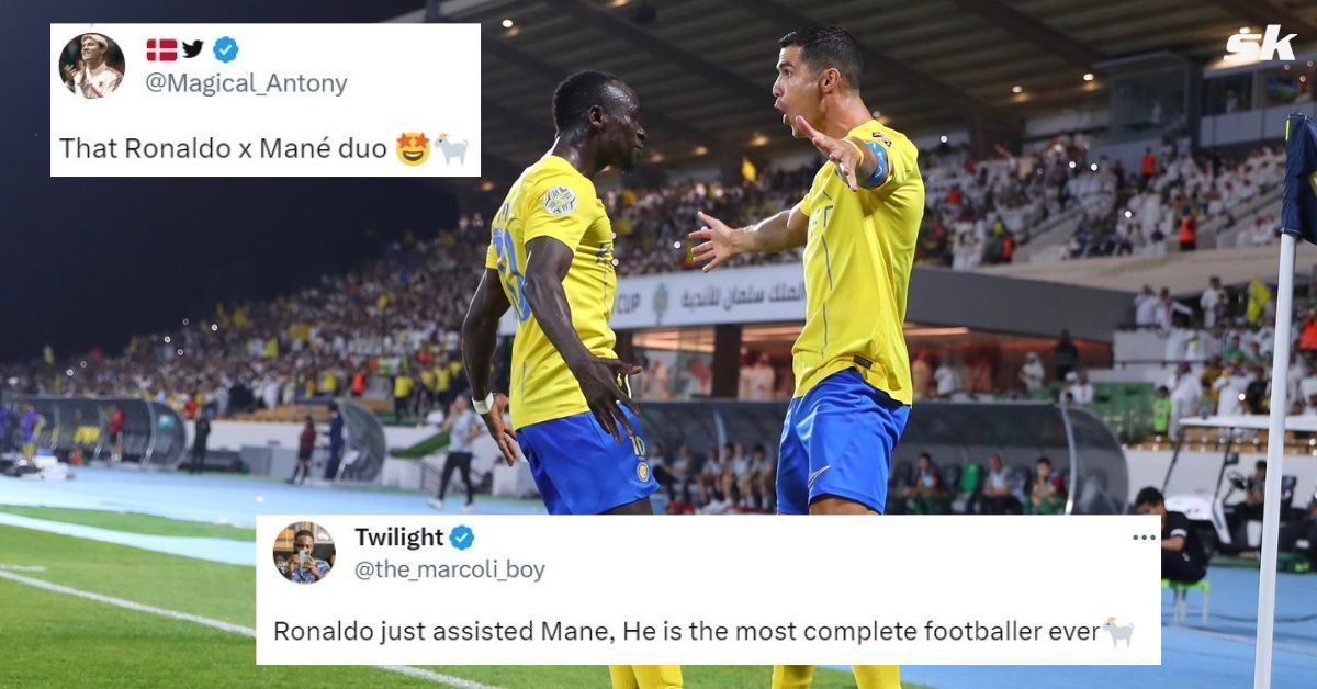 Fans left stunned as Cristiano Ronaldo produces incredible back heel assist for Sadio Mane