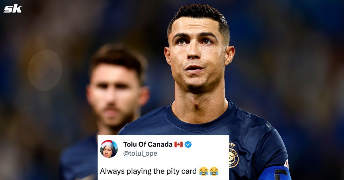 Fans branded Cristiano Ronaldo a drama queen on X 