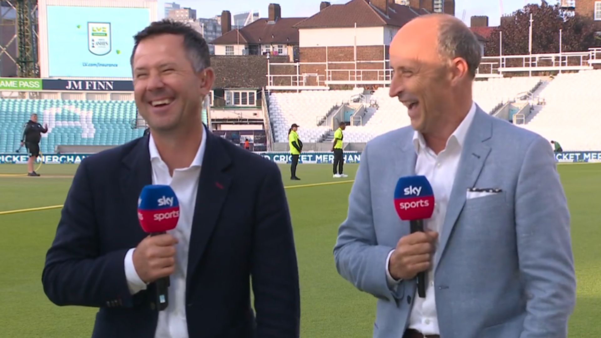 Snippet from the video posted by Sky Sports Cricket on Twitter