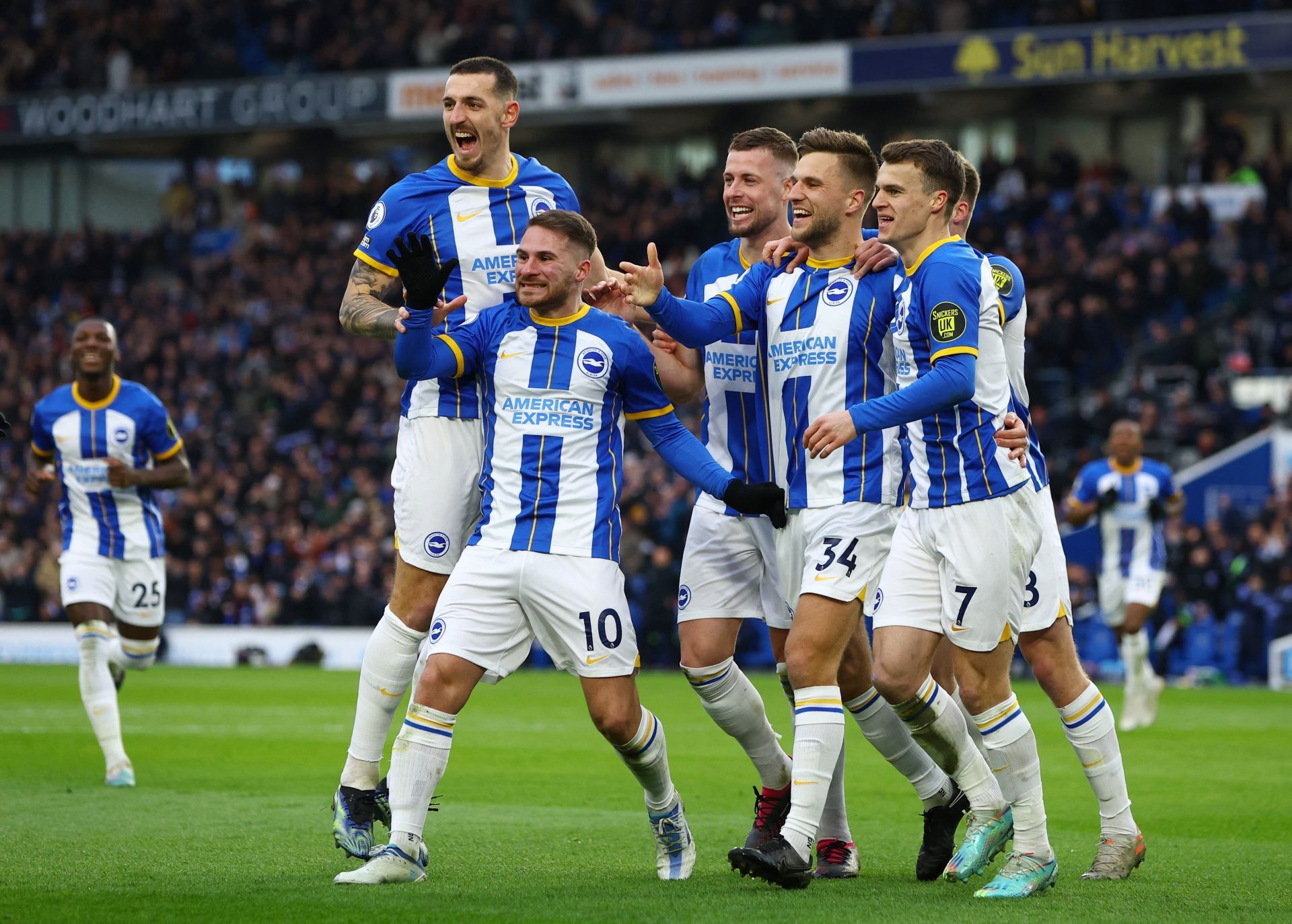 Brighton play their last game before the Premier League season