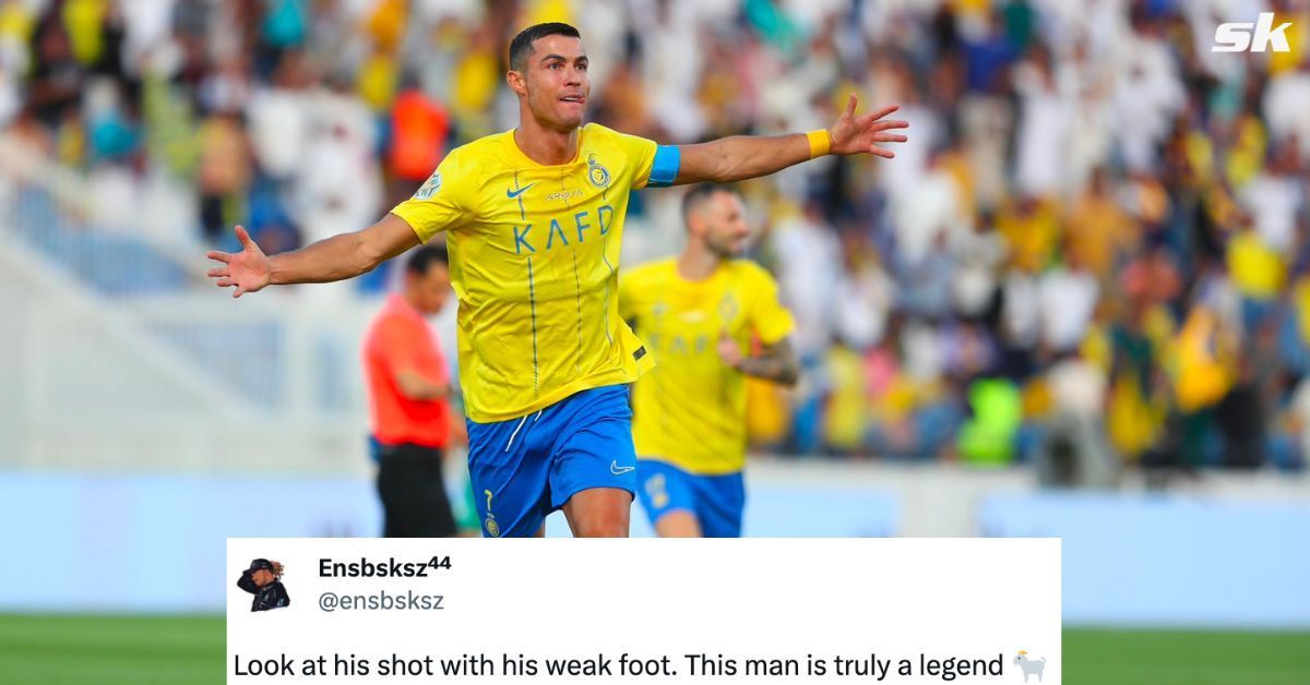 Cristiano Ronaldo scored a stunning left-footed goal