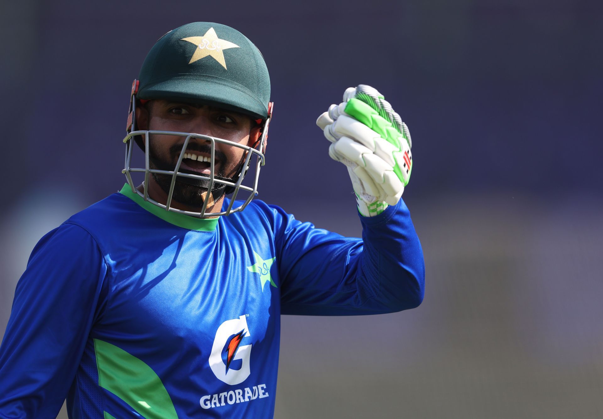 Babar Azam at the England &amp; Pakistan Net Sessions
