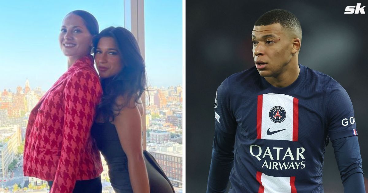 Olivia and Nicole Giannella spotted with PSG star Kylian Mbappe