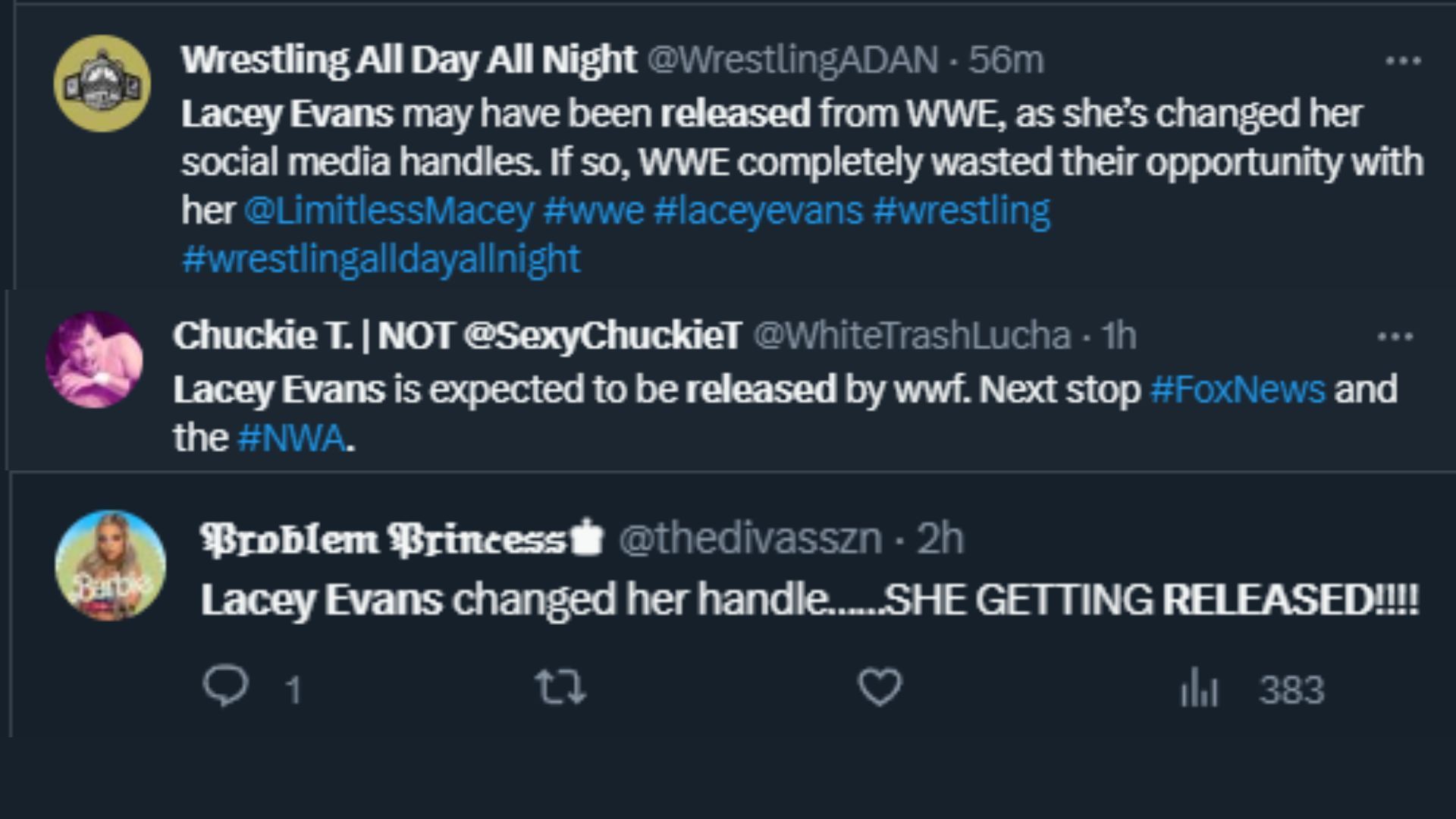 Rumors started to circulate about Lacey Evans very soon before WWE RAW