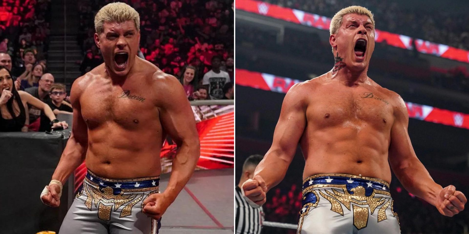 Cody Rhodes competed in the main event of RAW