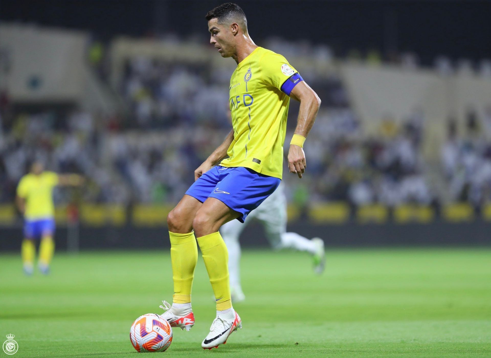 Cristiano Ronaldo in action for Al-Nassr against Al-Fateh