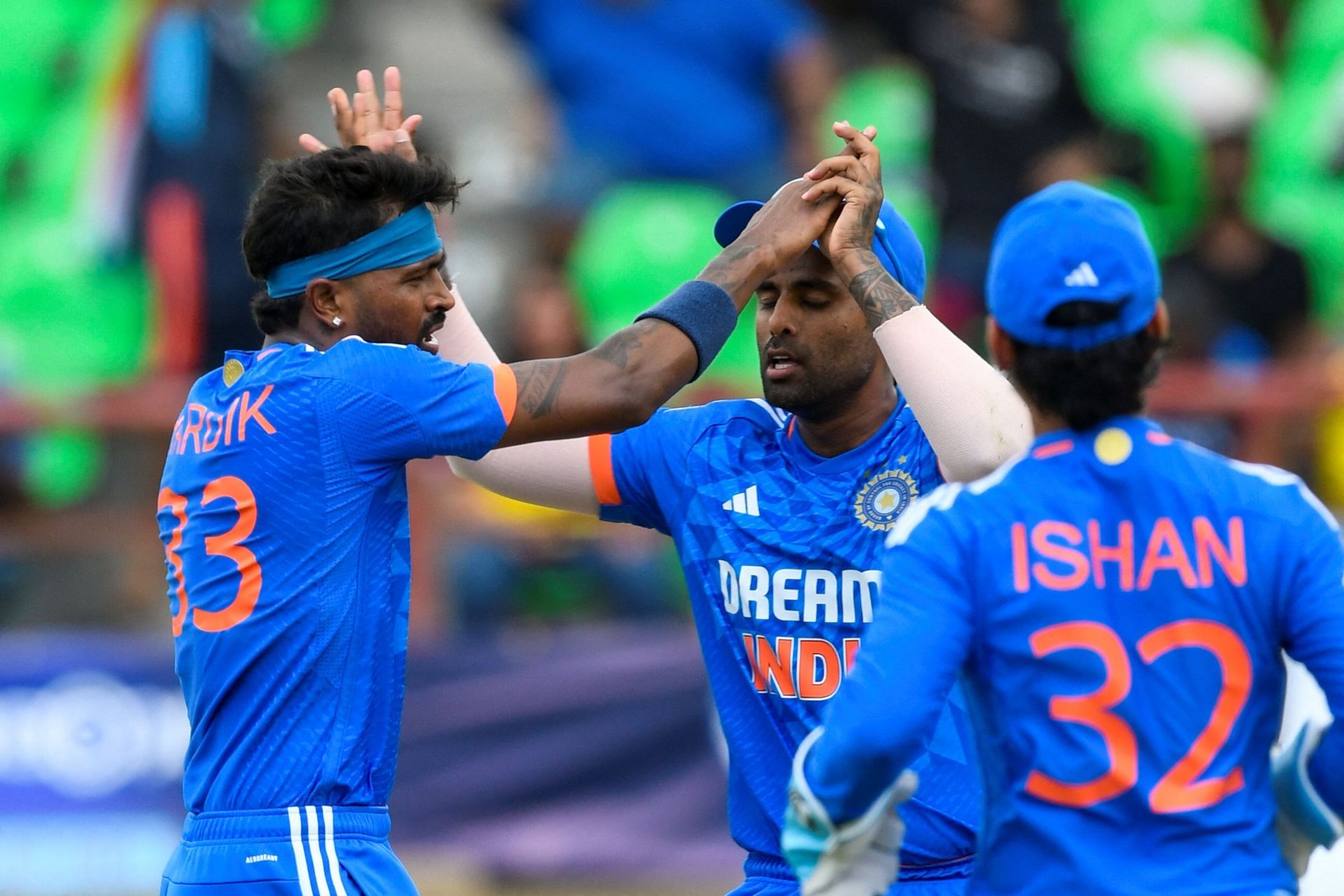 Hardik Pandya picked up three wickets in Guyana