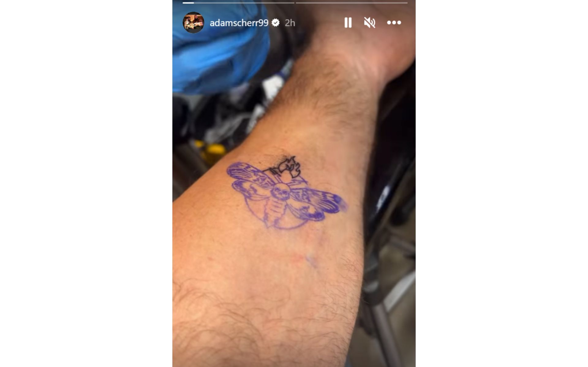 Braun Strowman got the iconic Bray Wyatt logo tattooed on his arm